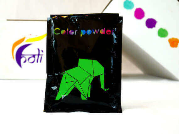 190 x Polvos de colores verde