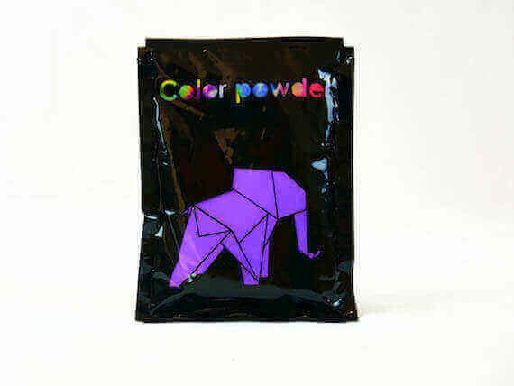 18 sachets de poudre Holi violette