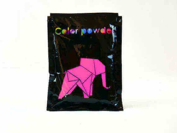 18 sachets de poudre Holi rose