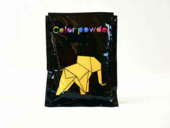 18 sachets de poudre Holi jaune